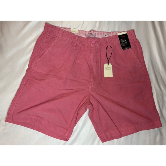 Levi's Other - Levi's XX Chino EZ Shorts Men's XL Pink Corduroy Premium‎ Flat Front NWT $59.50